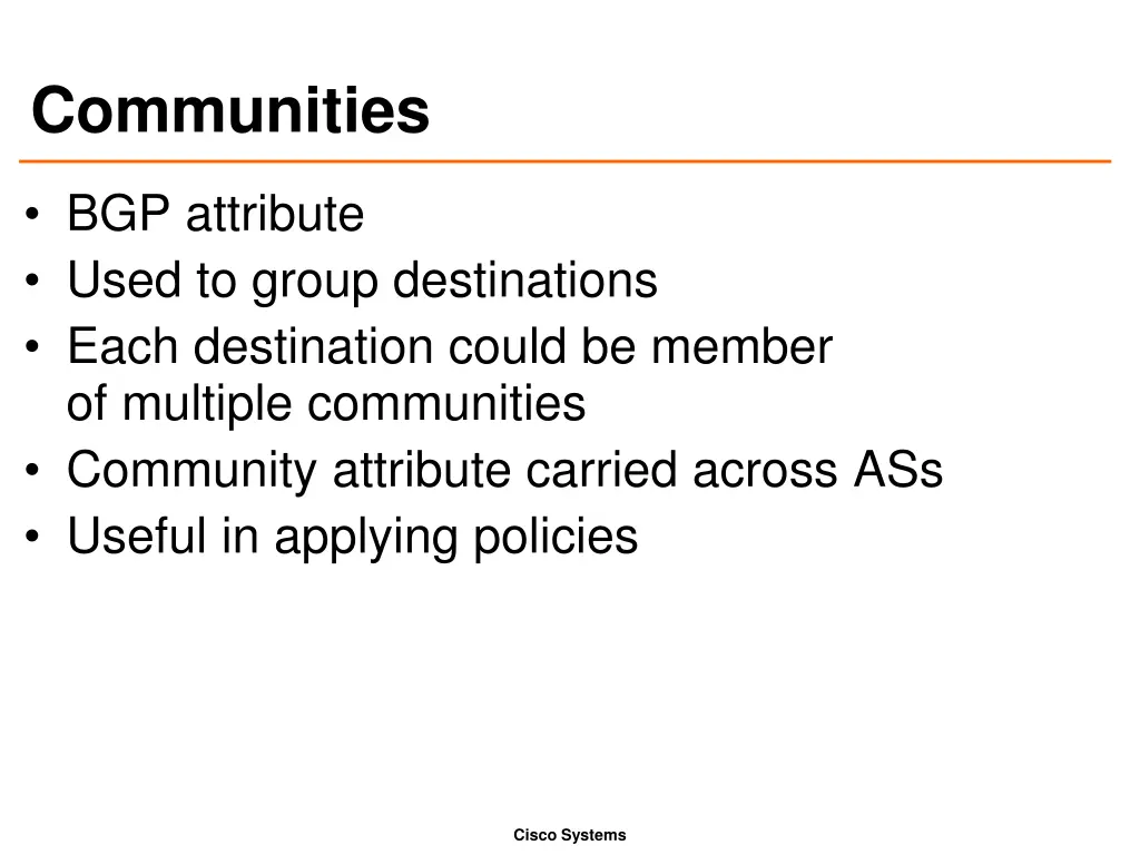 communities