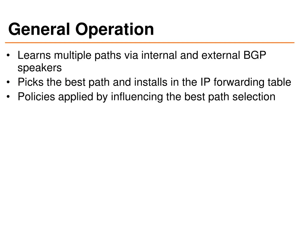general operation