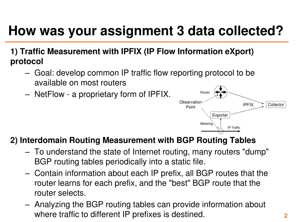 how was your assignment 3 data collected