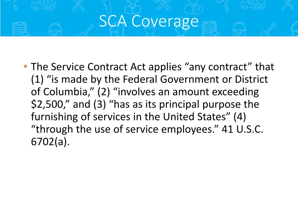 sca coverage