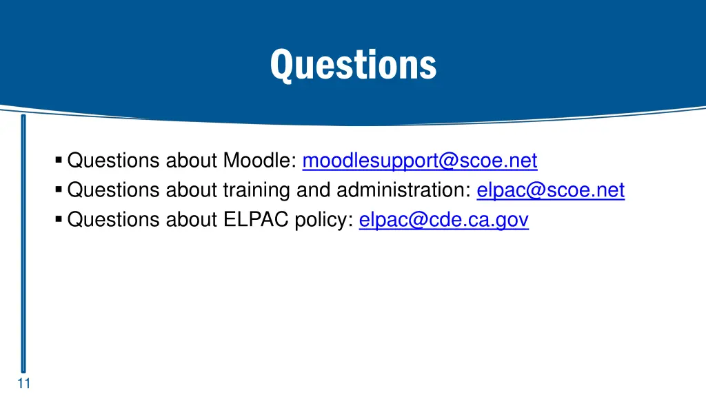 questions