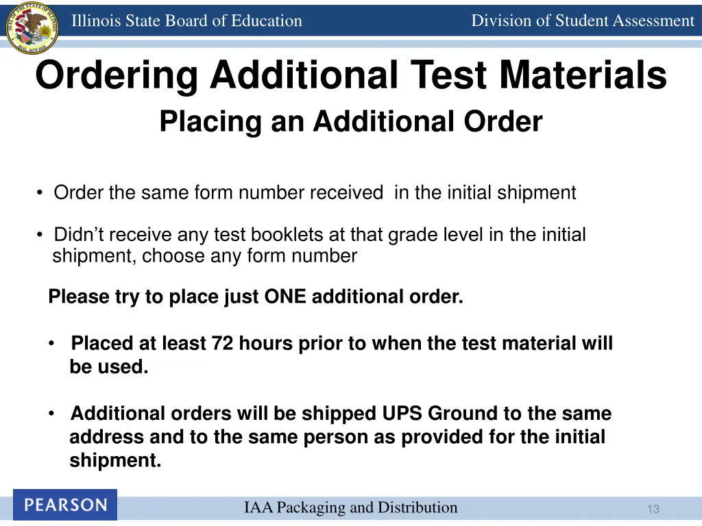 division of student assessment 12