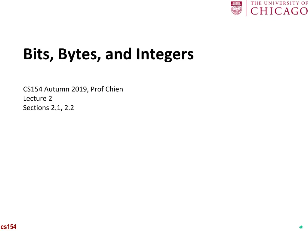 bits bytes and integers