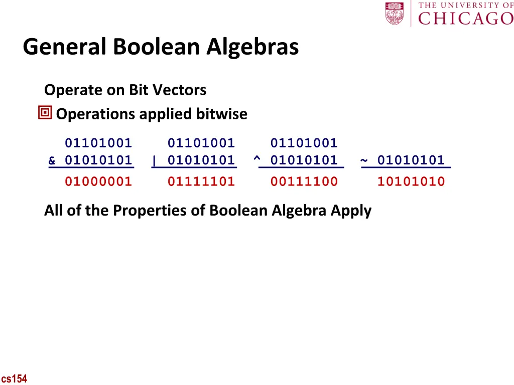 general boolean algebras