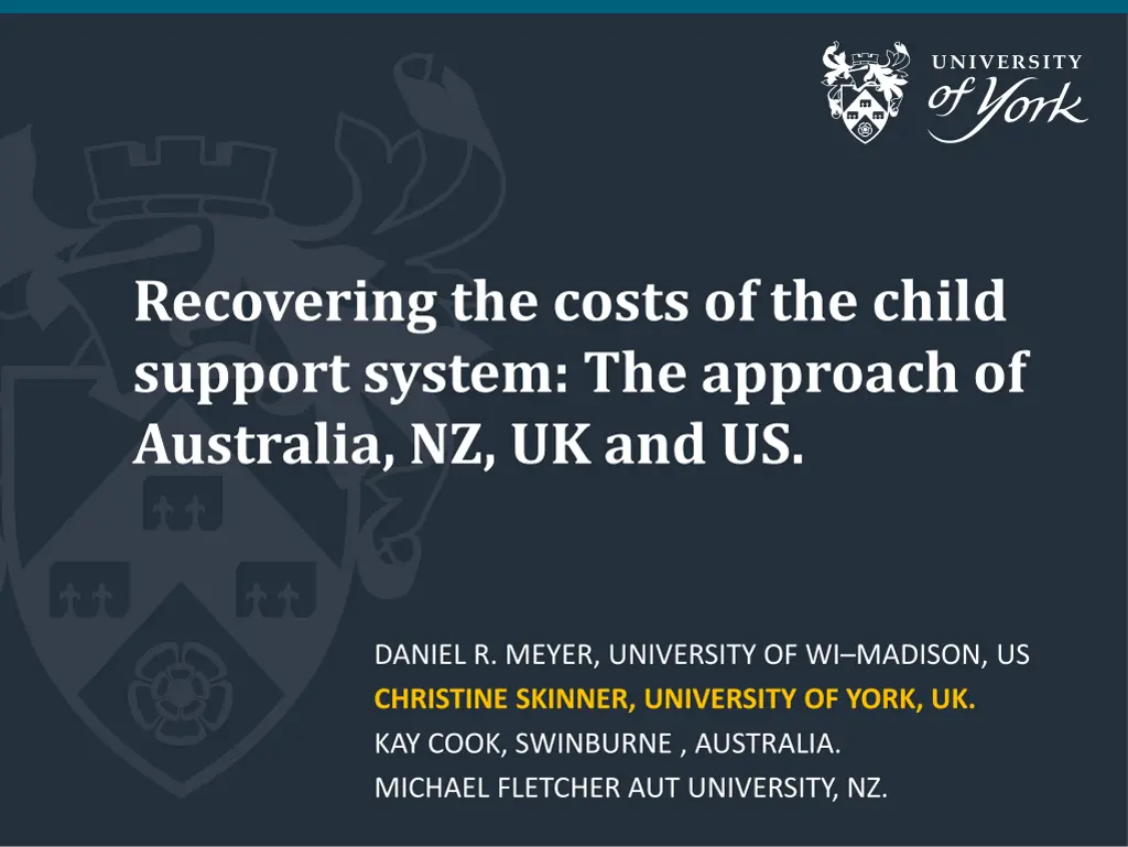 recovering the costs of the child support system