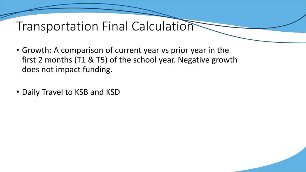 transportation final calculation 1