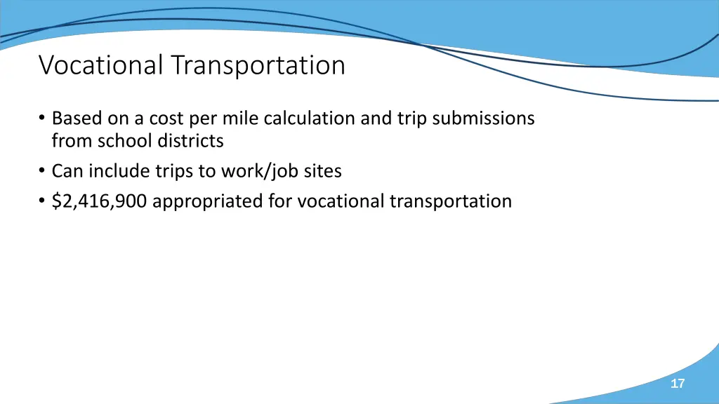 vocational transportation