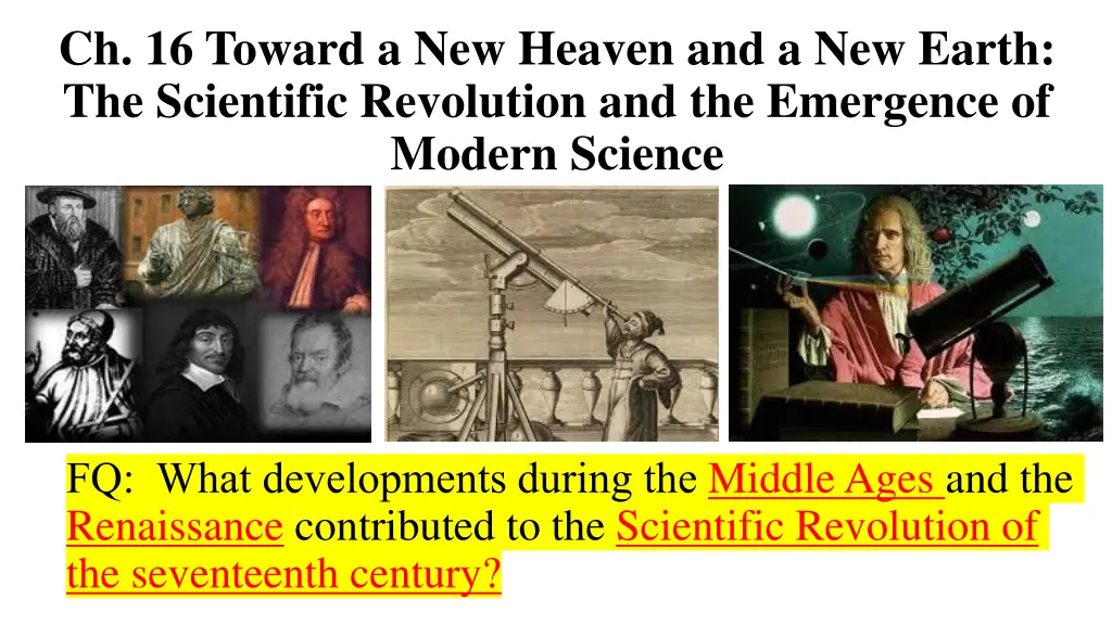 ch 16 toward a new heaven and a new earth