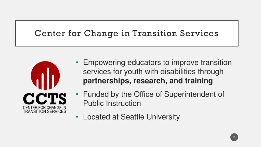 center for change in transition services