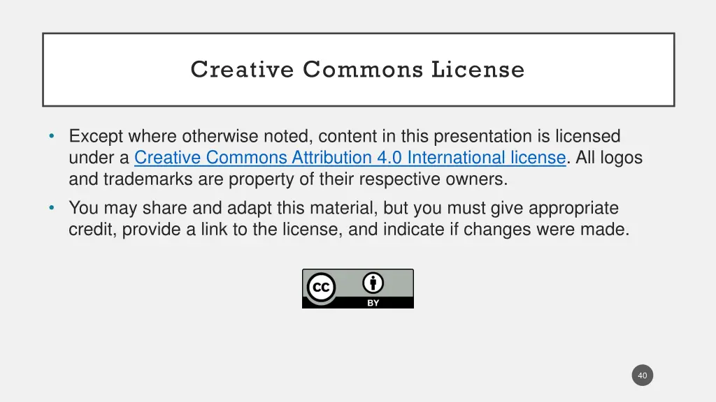 creative commons license