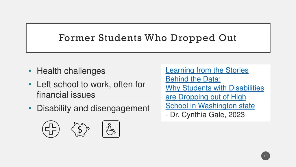 former students who dropped out
