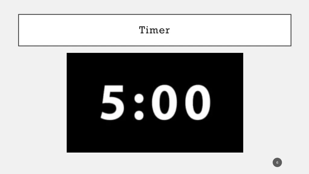 timer