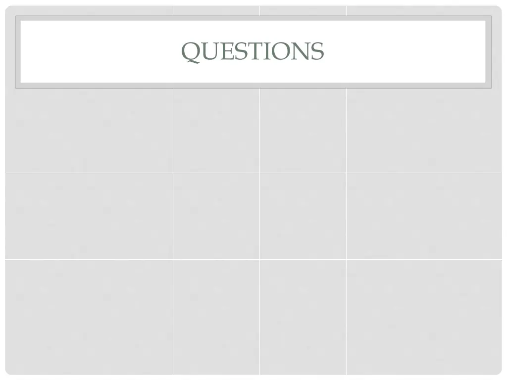questions