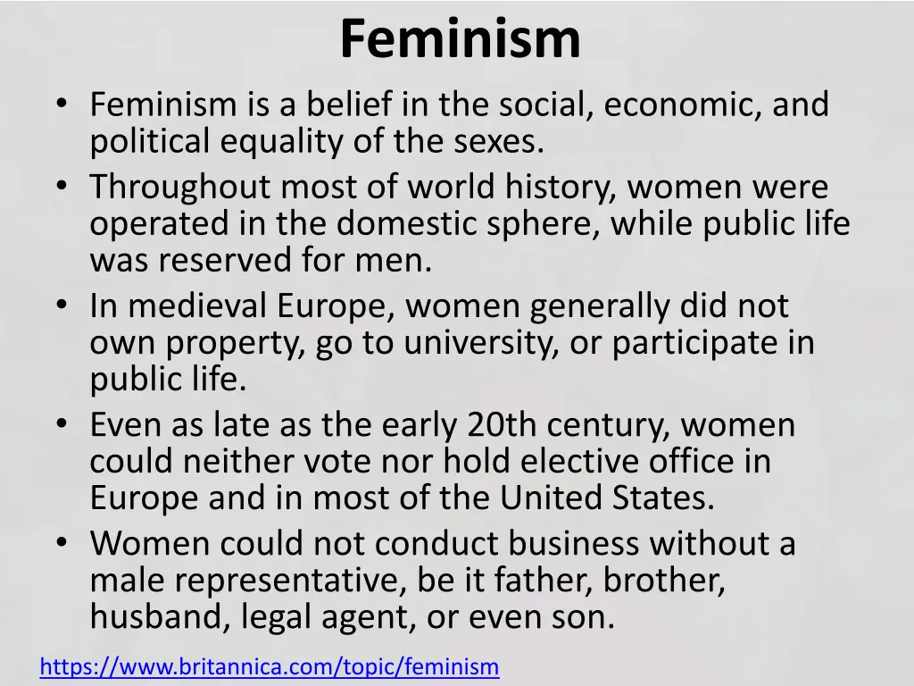 feminism 1