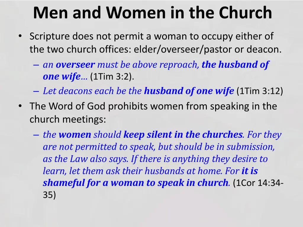 men and women in the church 1