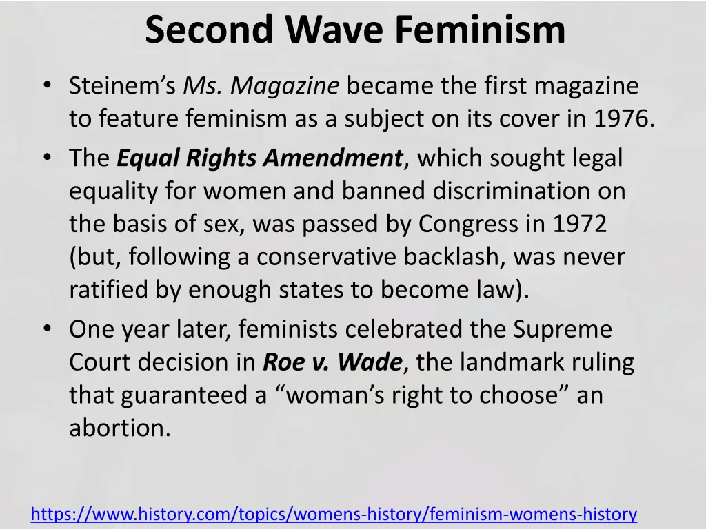 second wave feminism 1