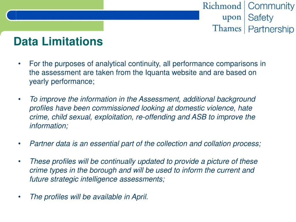 data limitations