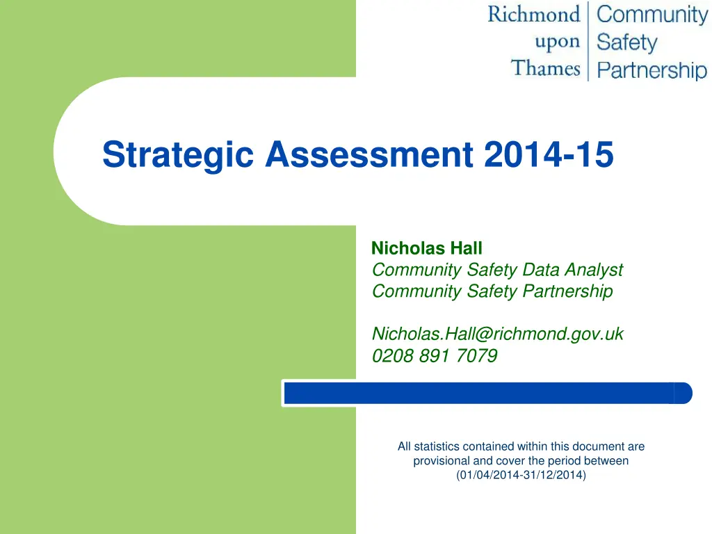 strategic assessment 2014 15