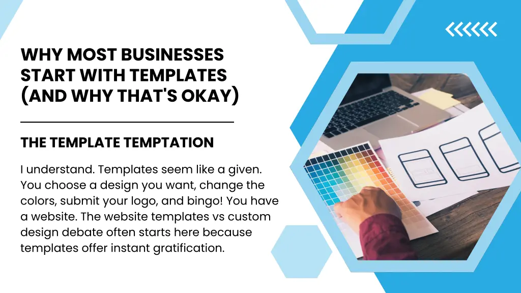 why most businesses start with templates