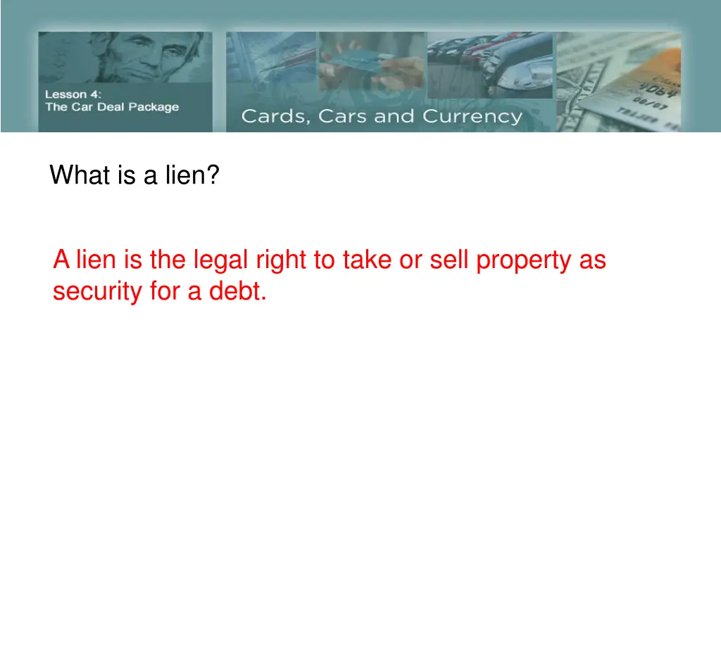 what is a lien