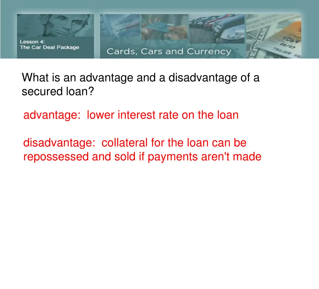 what is an advantage and a disadvantage
