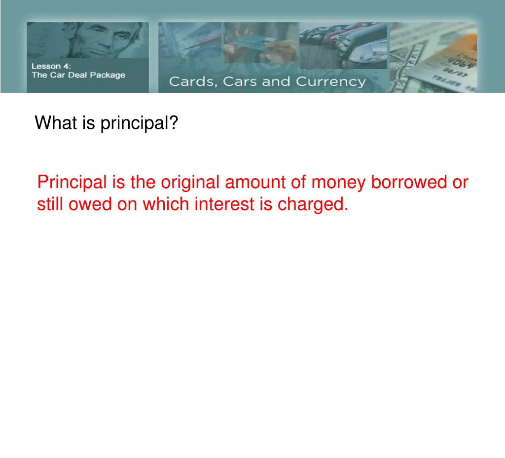 what is principal