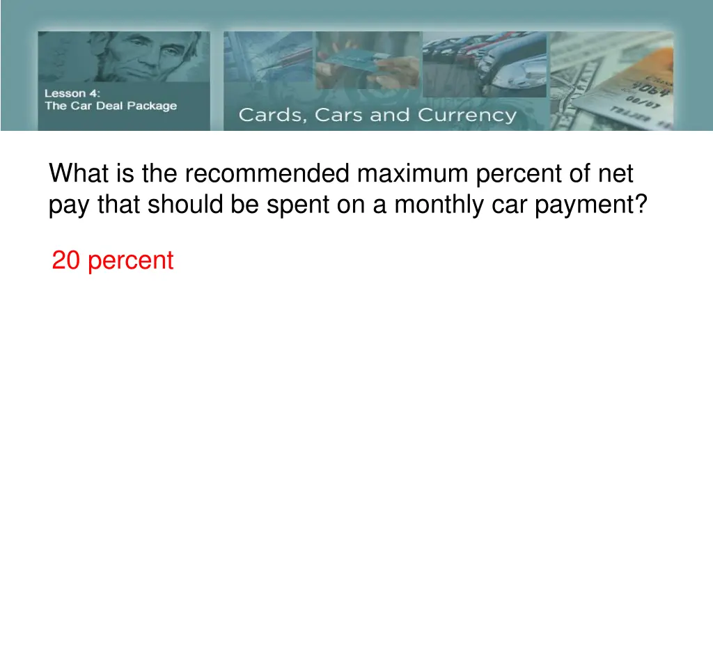 what is the recommended maximum percent