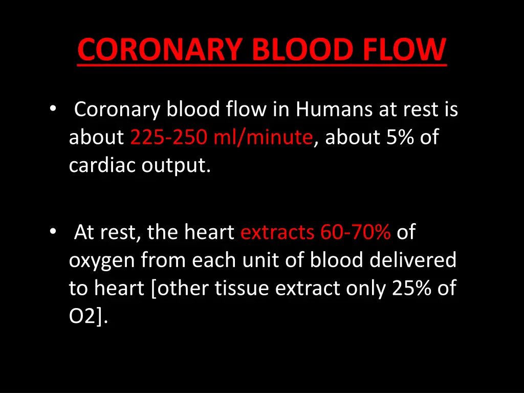 coronary blood flow 1