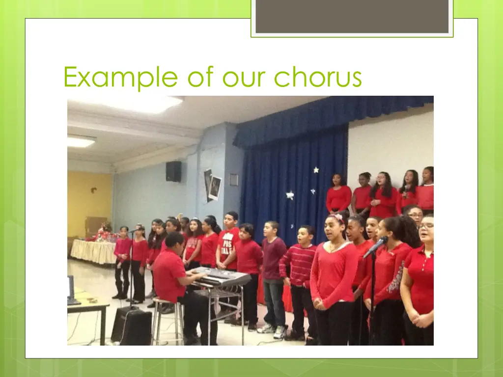 example of our chorus