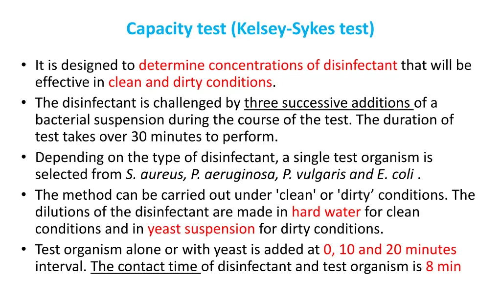capacity test kelsey sykes test 1