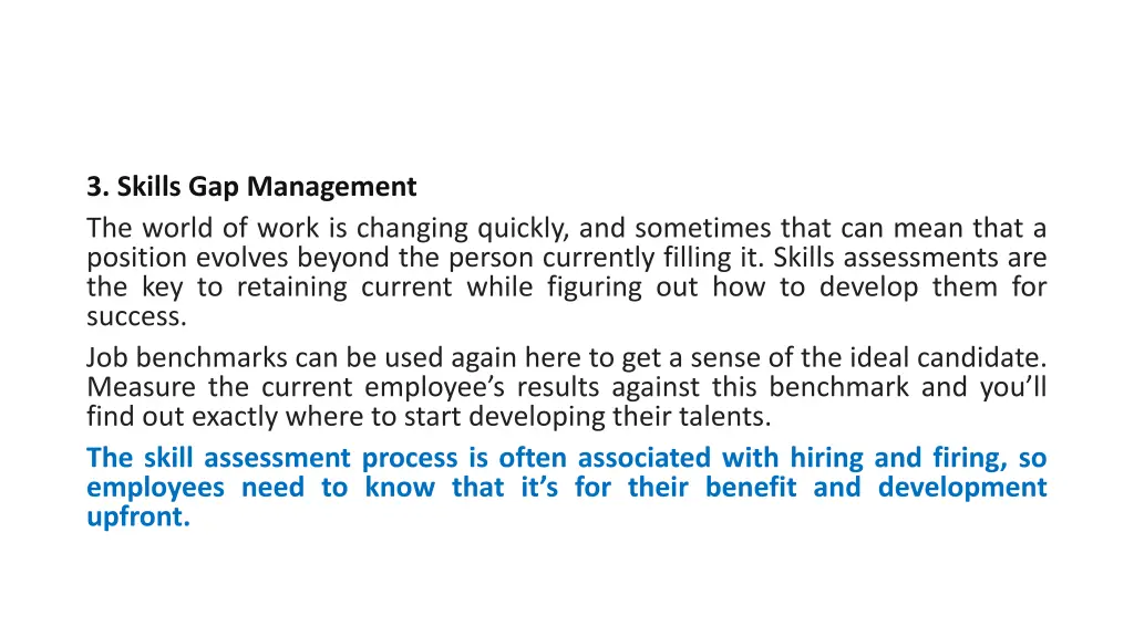 3 skills gap management the world of work