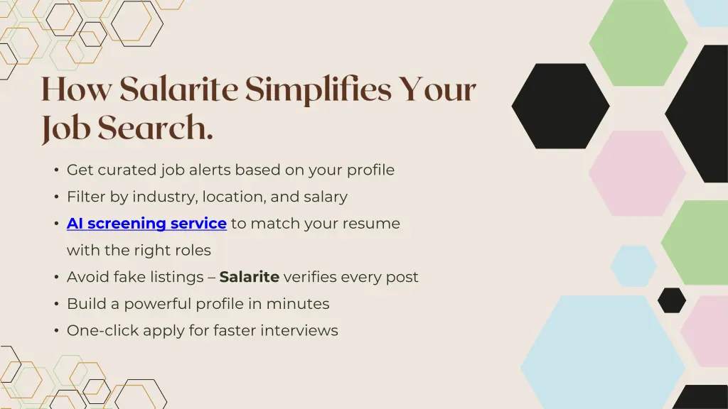 get curated job alerts based on your profile
