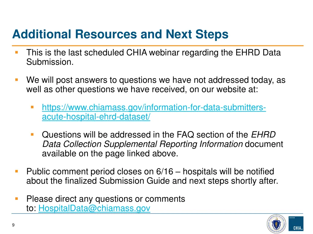 additional resources and next steps