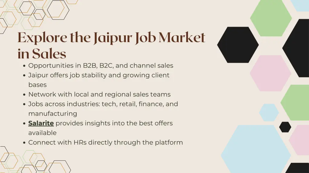 explore the jaipur job market in sales