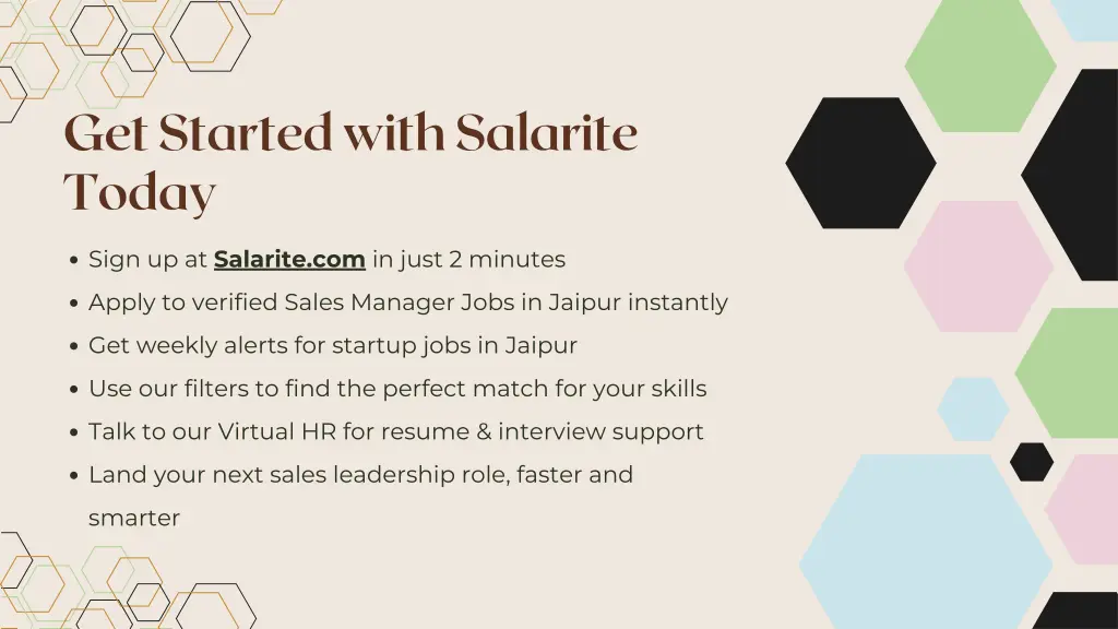 get started with salarite today