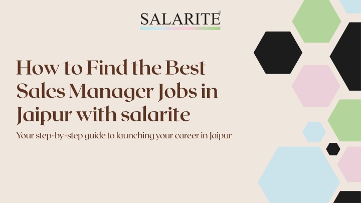 how to find the best sales manager jobs in jaipur
