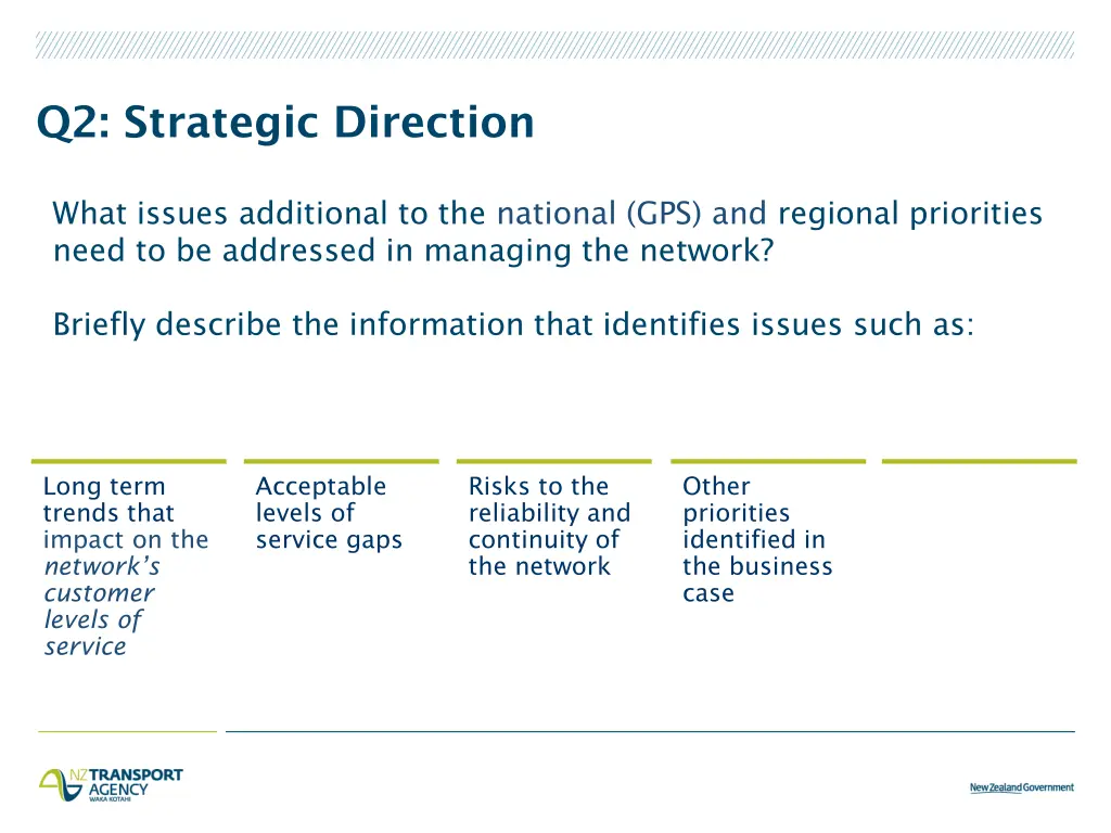 q2 strategic direction