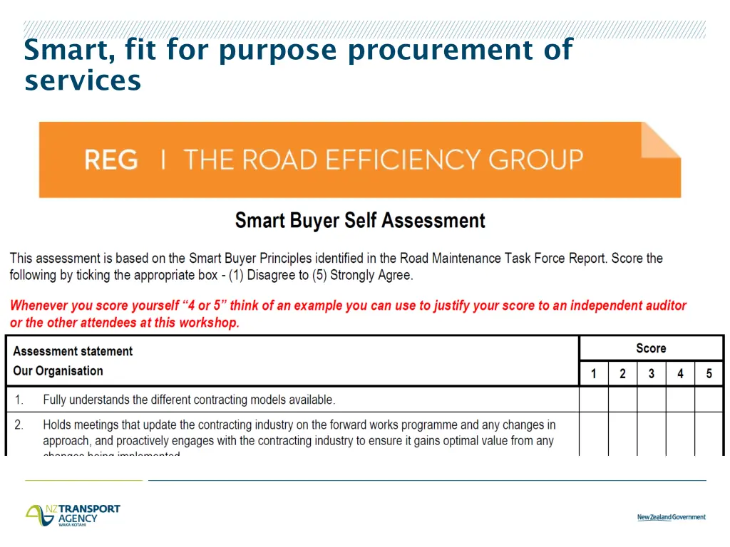 smart fit for purpose procurement of services