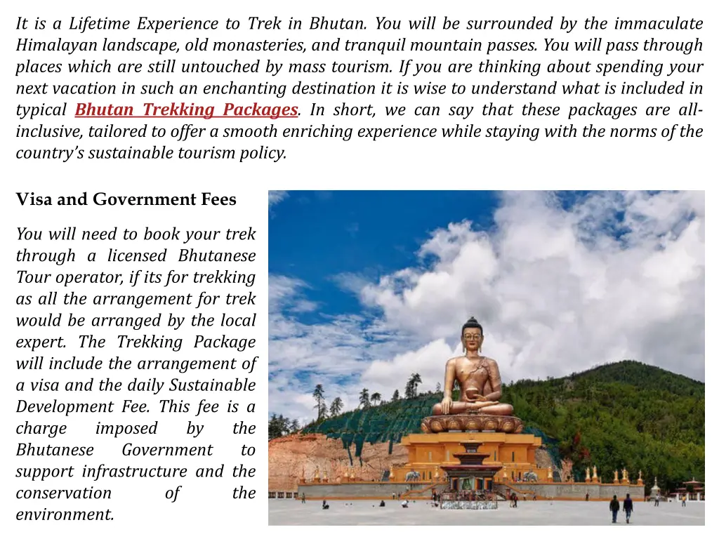 it is a lifetime experience to trek in bhutan