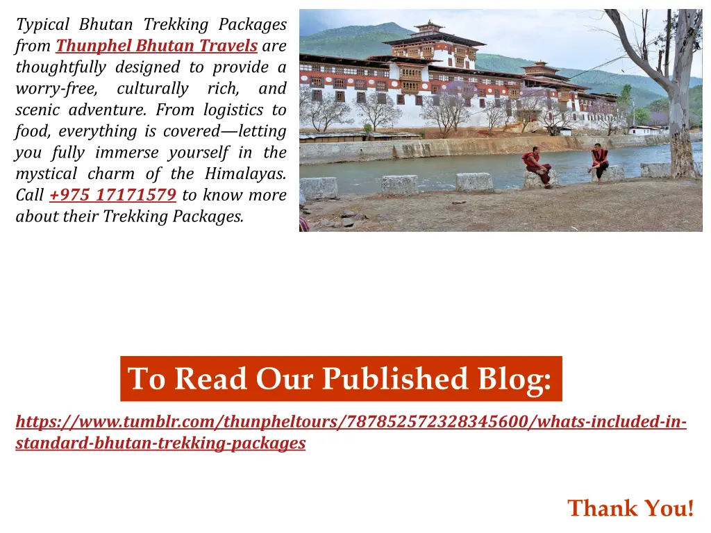 typical bhutan trekking packages from thunphel