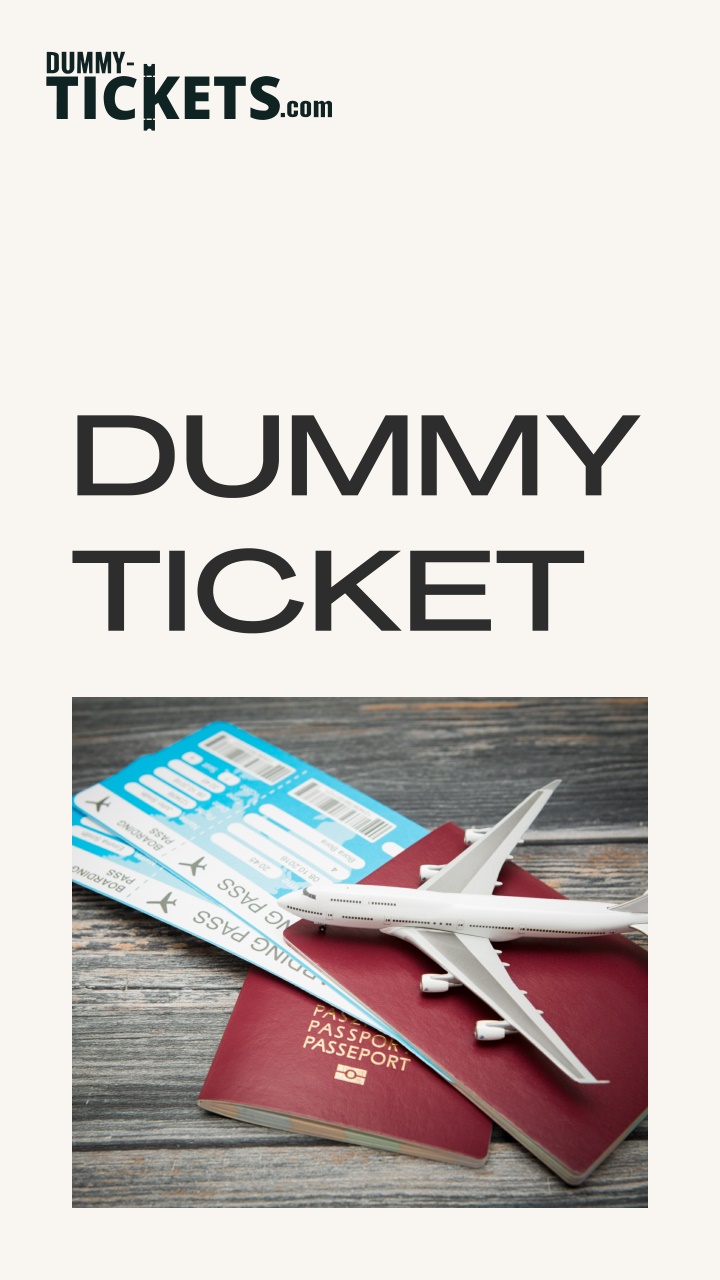 dummy ticket
