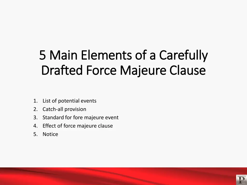 5 main elements of a carefully 5 main elements