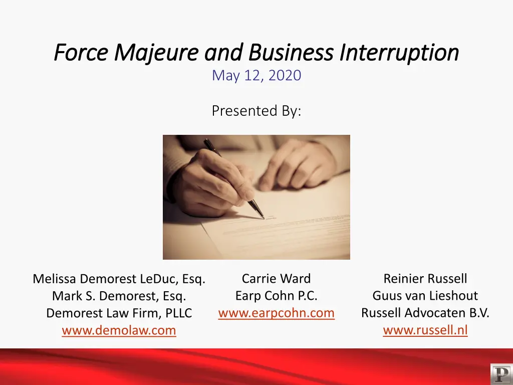 force majeure and business interruption force
