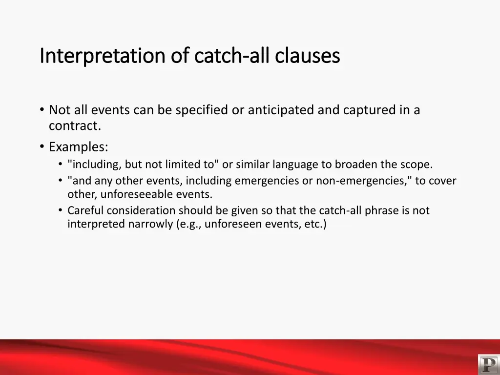 interpretation of catch interpretation of catch