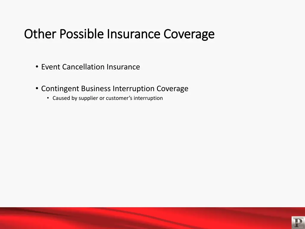 other possible insurance coverage other possible
