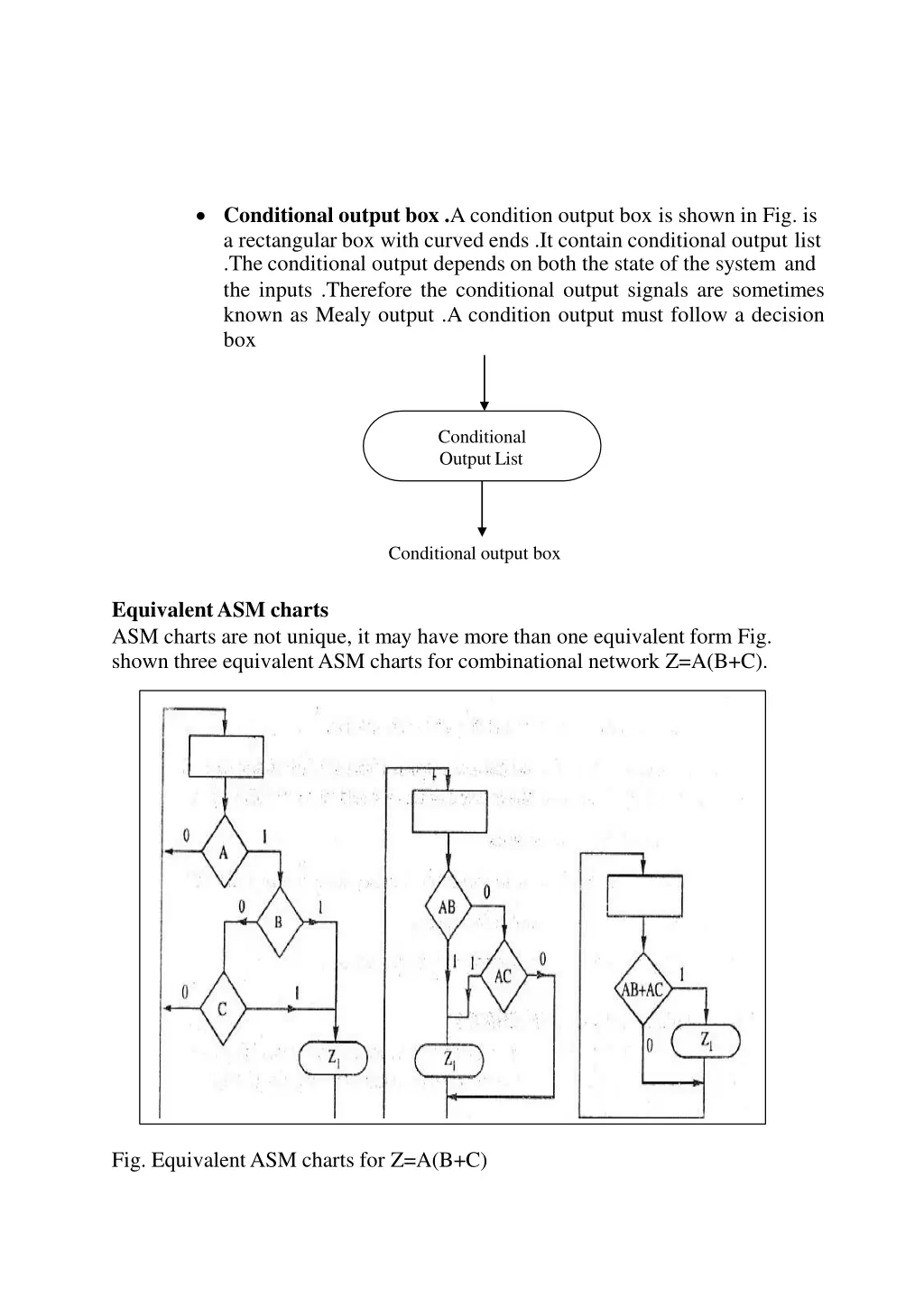 conditional output box a condition output