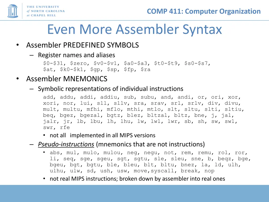 comp 411 computer organization 5