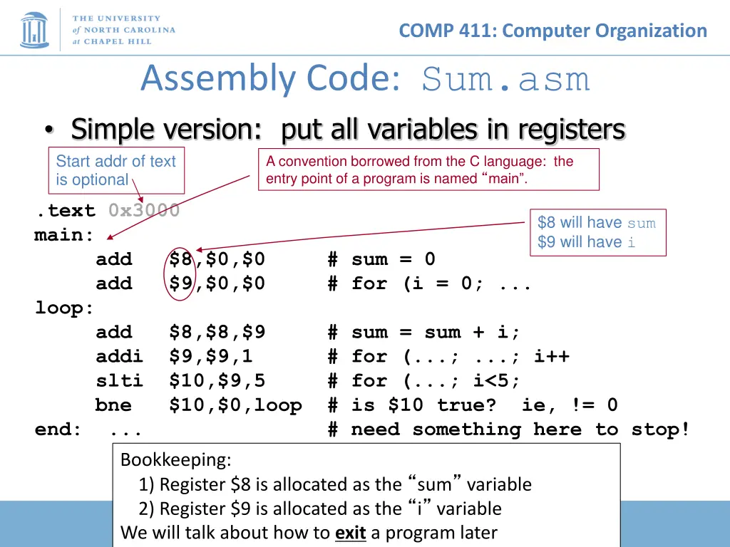comp 411 computer organization 7