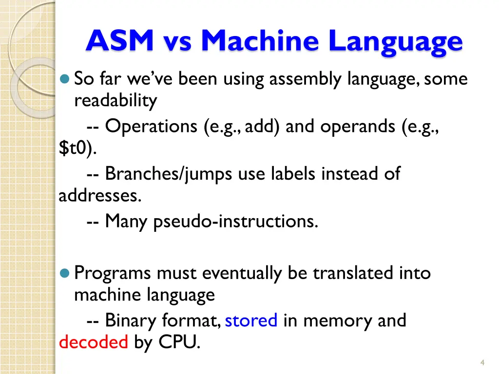 asm vs machine language