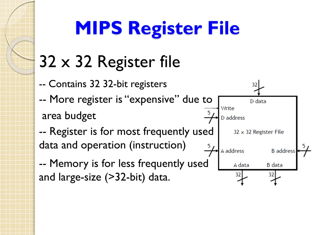 mips register file